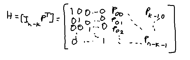 parity check matrix example