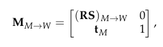 Model to World Matrix