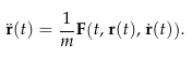 Force ODE equation