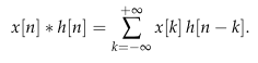 Conlution Sum Notation