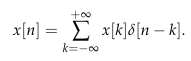 Discrete Impulse Formula